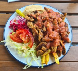 Döner & Chips Plate at What The Pitta in North West London