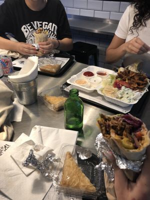 12£ menu at What The Pitta in North West London