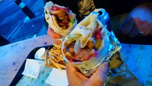 Perfect pre-gig food near the Underworld! at What The Pitta in North West London