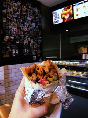 Vegan doner wrap 🙇‍♂️  at What The Pitta in North West London