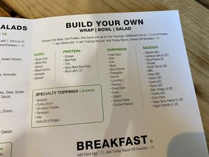 Sauces marked as vegan   at Hangry Health Bar in Surrey