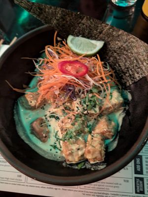 Tofu Yellow Curry and Rice at Kuya Asian Pub in St Julians