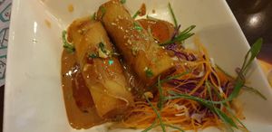 Spring rolls at Kuya Asian Pub in St Julians