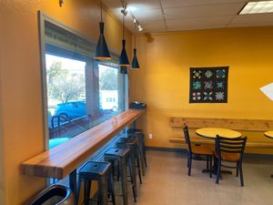 Cozy seating area at HeartSong Nutrition in Ashland