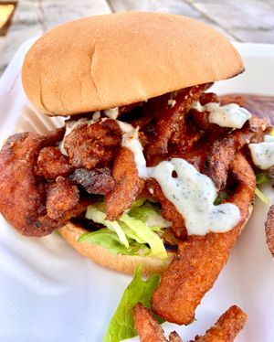 Buffalo ranch chickun sandwich at Murray Hillbilly in Jacksonville