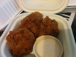 Side of cauliflower nuggets with aioli; good hot or cold! at Murray Hillbilly in Jacksonville