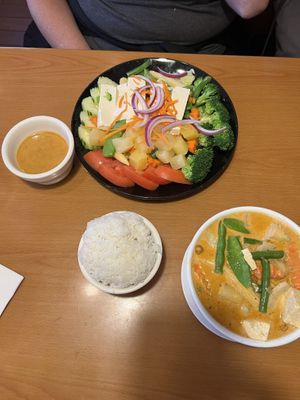 Bangkok Jay and Masman Curry with Tofu  at Bangkok Garden in Williamsburg