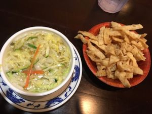 vegetable soup at Asian Wind in Lexington