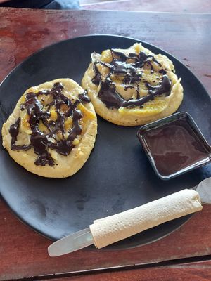 Banana choc pancakes at Aleena - Food Stall in Koh Lanta