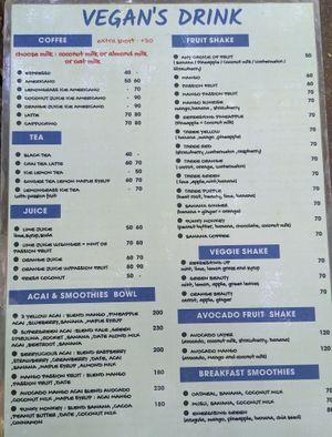 Vegan Drinks at Aleena - Food Stall in Koh Lanta