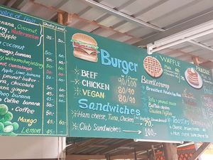 outside menu at Aleena - Food Stall in Koh Lanta