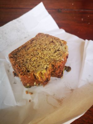 Vegan banana bread. Huge chunk for 30 baht. at Aleena - Food Stall in Koh Lanta