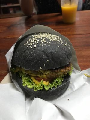 Vegan burger  at Aleena - Food Stall in Koh Lanta