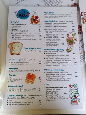 Vegan menu at Aleena - Food Stall in Koh Lanta