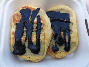 Chocolate and banana pancakes for take away 🍌🍫🥞 at Aleena - Food Stall in Koh Lanta