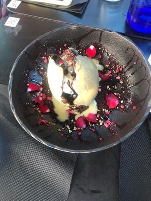 Game of thrones themed dragon egg desert :-D at Wild Food in Granada