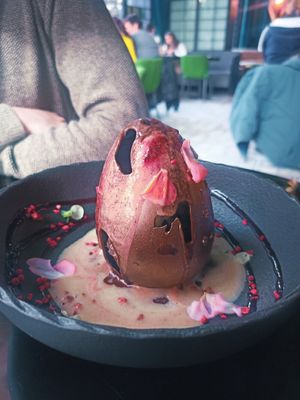 Huevo de dragón #Veganuary at Wild Food in Granada