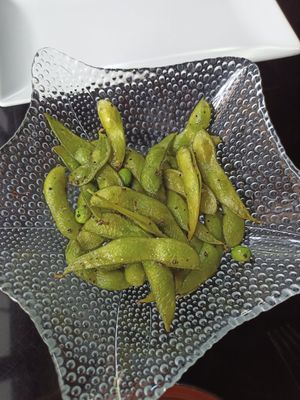 Edamame #Veganuary at Wild Food in Granada