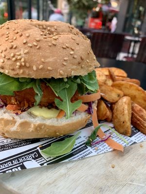 “Chicken burger"  at Wild Food in Granada