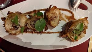 Artichoke flowers at Wild Food in Granada