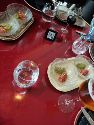 'salmon' appetizers at Wild Food in Granada