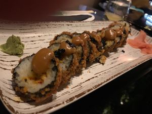 Fried sushi at Wild Food in Granada