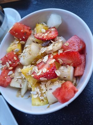 Fruit salad at Wild Food in Granada