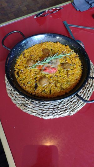 Rosted rice at Wild Food in Granada