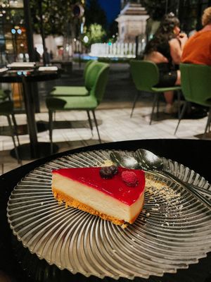 New York cheesecake. Delicious. at Wild Food in Granada