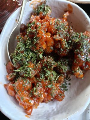 KFC (Coliflor con salsa agridulce) at Wild Food in Granada