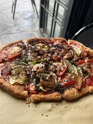 Mediterranean Pizza  at Wild Food in Granada