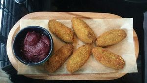 Croquetas de verduras at Wild Food in Granada