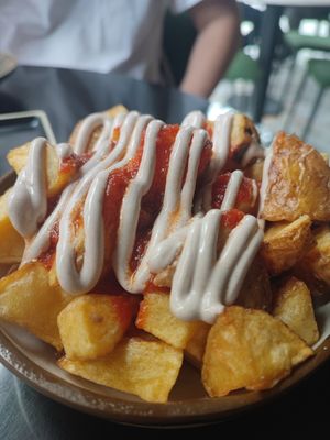 Patatas bravas at Wild Food in Granada