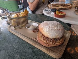 Sad burger at Wild Food in Granada