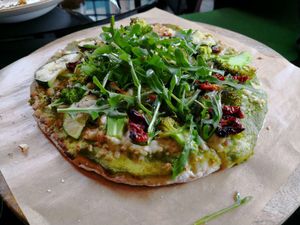 Green Pizza at Wild Food in Granada