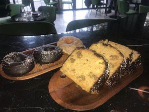 Vegan Donut and Bannana Bread at Wild Food in Granada