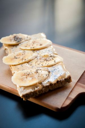 Vegan Peanut Butter toast at Wild Food in Granada