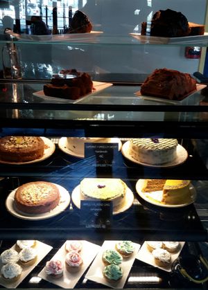 A lot of cakes! 
Also gluten free. .. at Wild Food in Granada