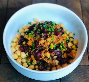 Chili de Garbanzos y Alubias at Wild Food in Granada