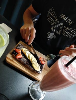 Vegan Nutella Toast at Wild Food in Granada