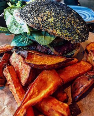 Vegan Burguer at Wild Food in Granada