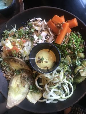 The special Buddha bowl of the week was so good 😊  at Wild Food in Granada