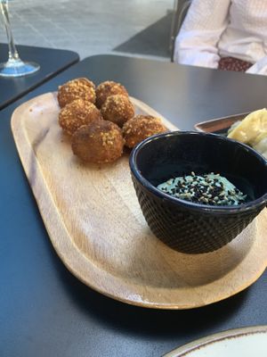 Croquetas de verduras at Wild Food in Granada