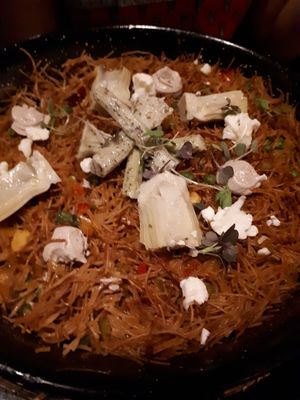 Fedeau noodle plate at Wild Food in Granada