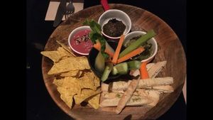 Mezze dips at Wild Food in Granada