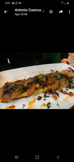 Tempeh y setas Feira at Wild Food in Granada