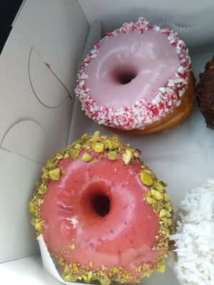 Cran pistachio and peppermint  #Veganuary at Revolution Doughnuts in Atlanta