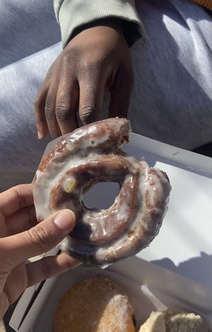 Gingerbread old fashioned  at Revolution Doughnuts in Atlanta