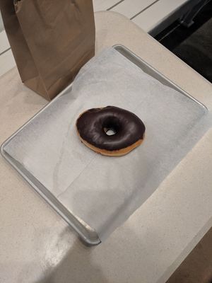 One choccy boi! at Revolution Doughnuts in Atlanta