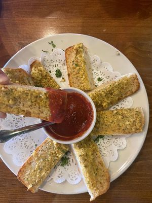 Vegan cheese sticks at Pizza Luce in Duluth
